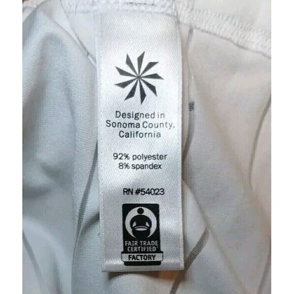 Athleta Active Tank Top Women's Ivory Racerback Sheer Gym Workout Size MT - Picture 7 of 8